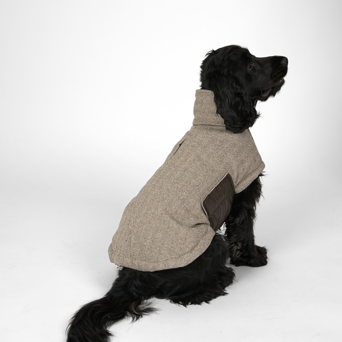 Nora hundkappa | Herringbone Mocca