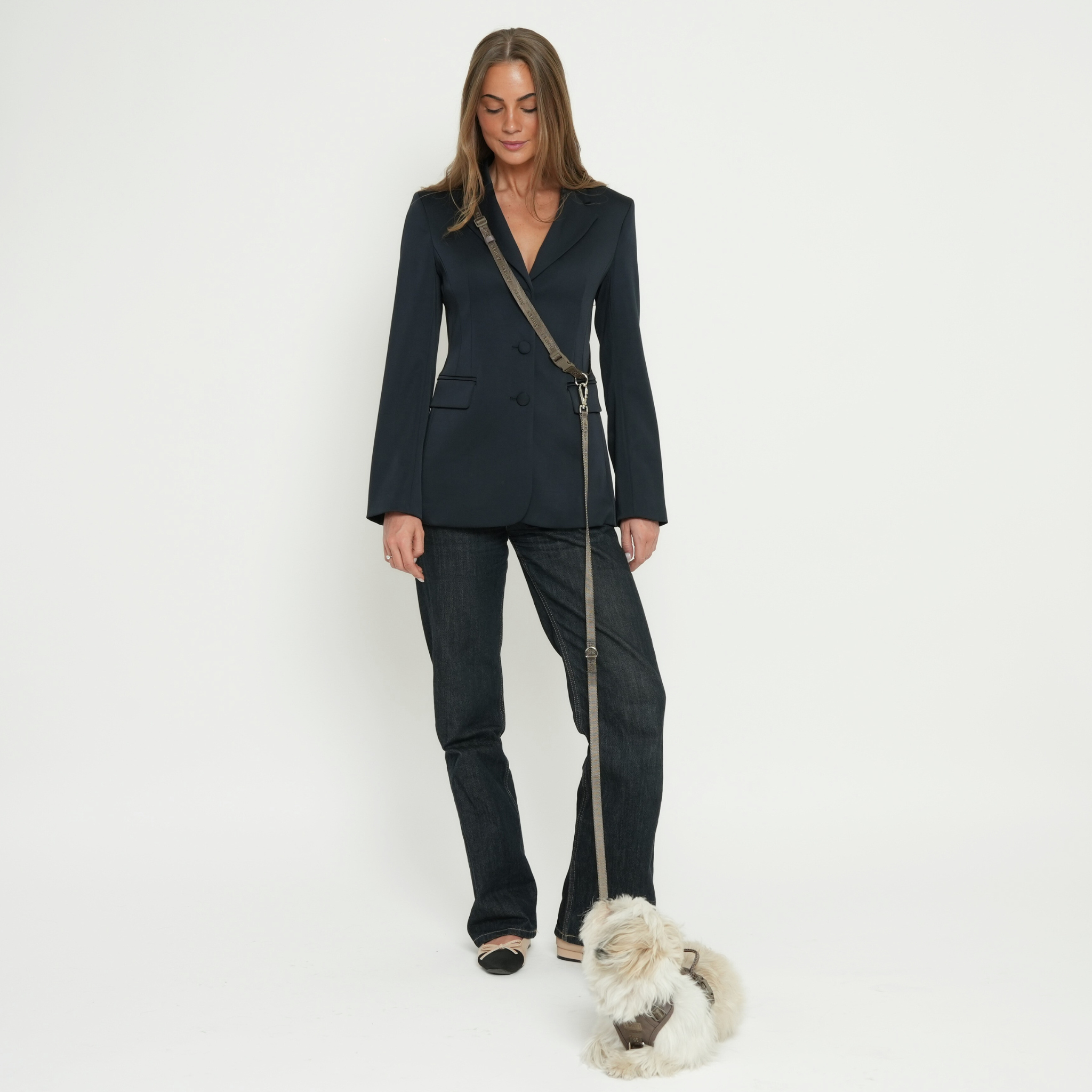 Handsfree hundkoppel – Taupe