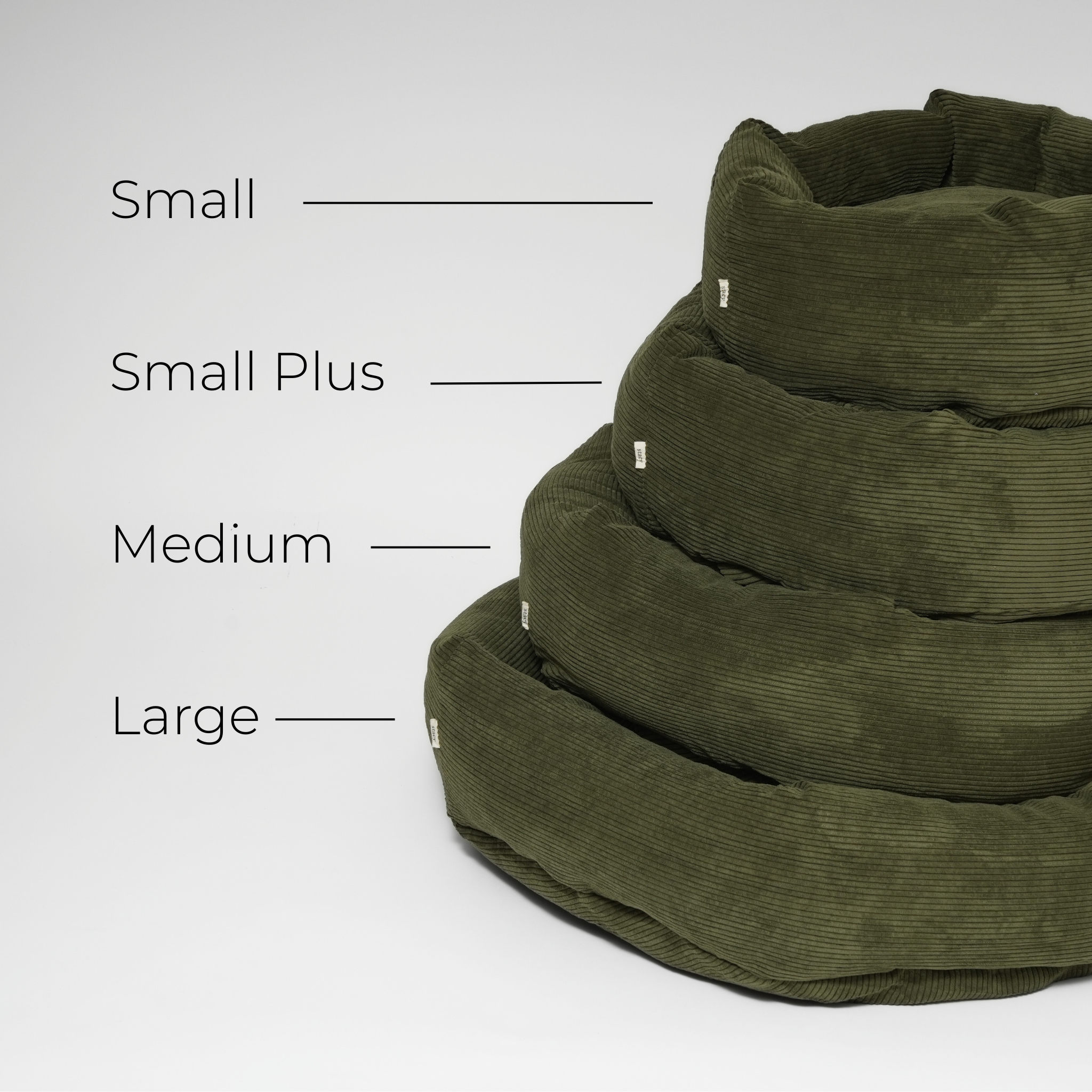 Luna Dog Bed 3.0 | Mossgrön manchester