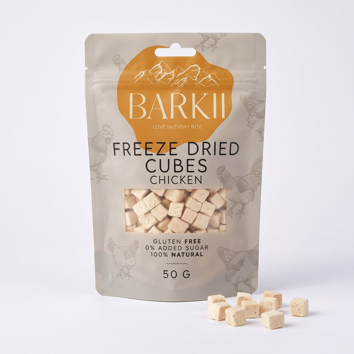 Barkii frystorkade godbitar | Kyckling | 50 g.