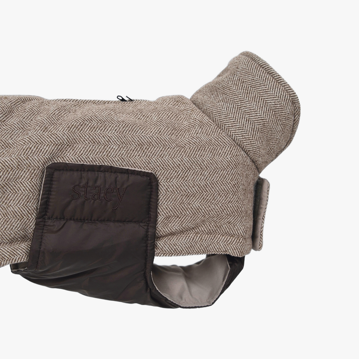 Mira hundkappa | Herringbone Mocca