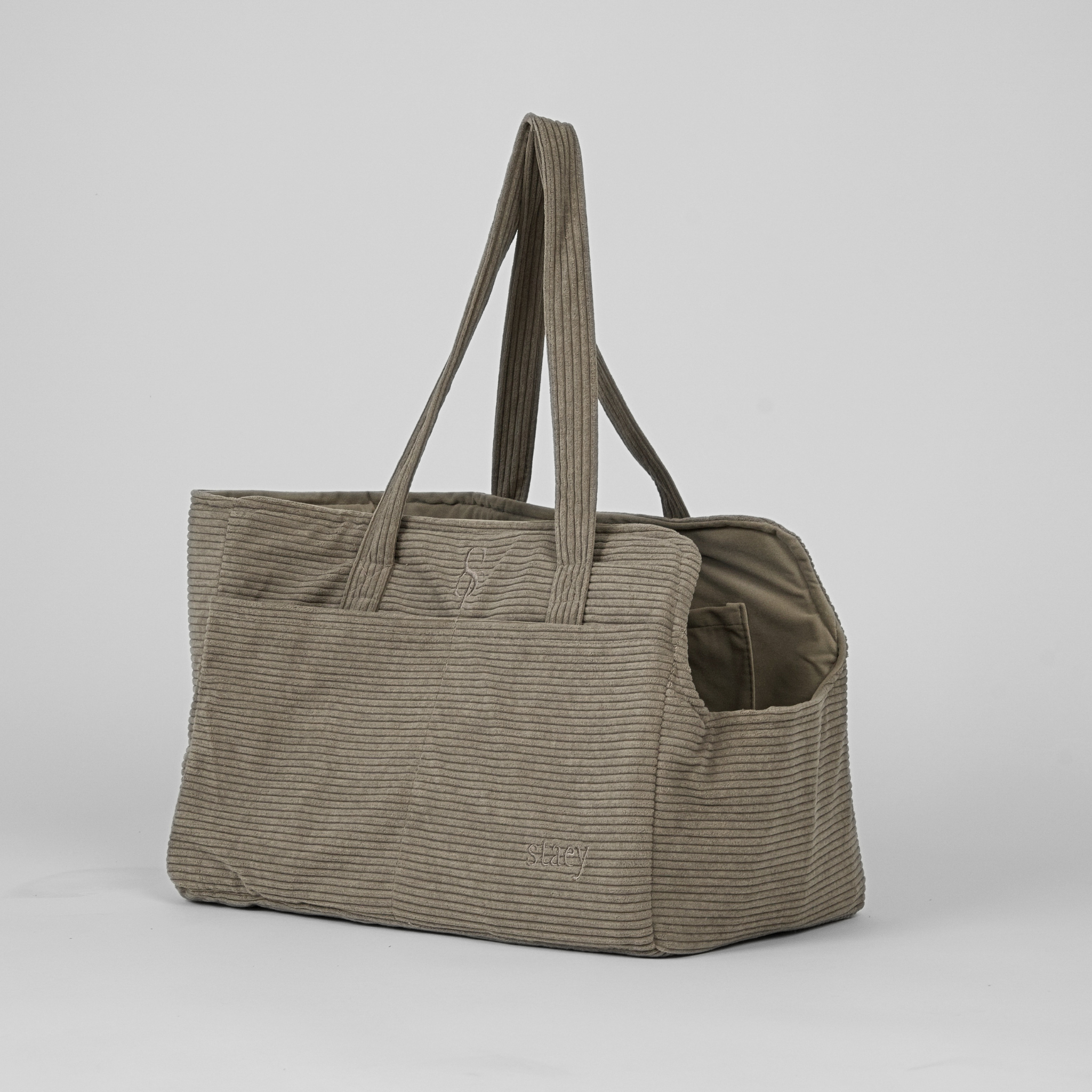 Vilda-hundväska | Taupe Corduroy