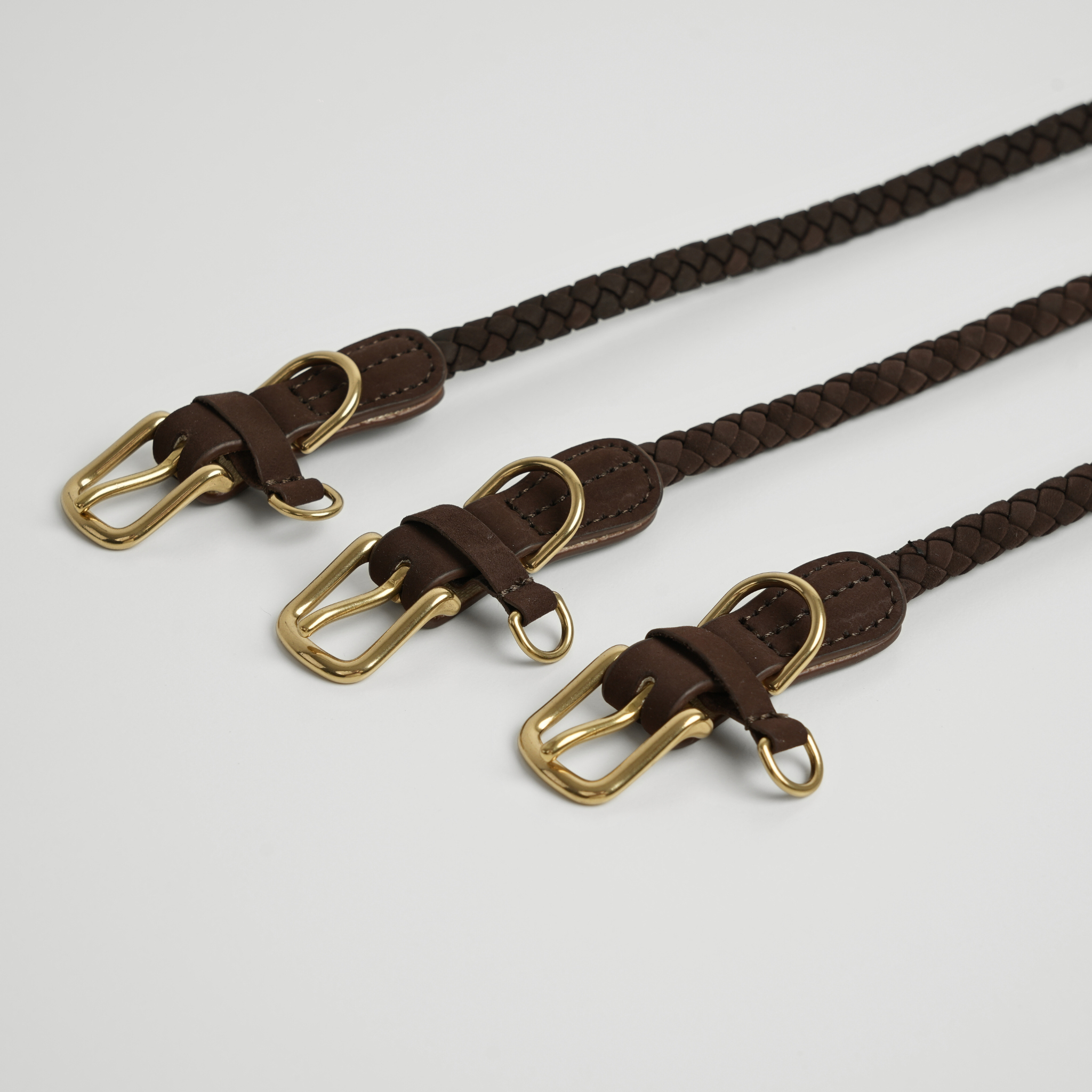 Kaia Braided Dog Collar | Dark Oak