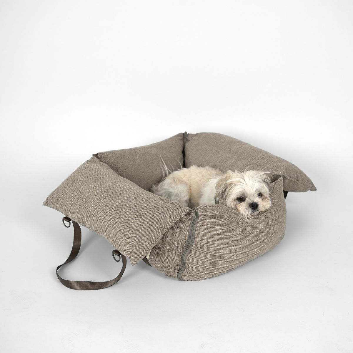 Thea 3-i-1 bilsäte för hund | Herringbone Mocca