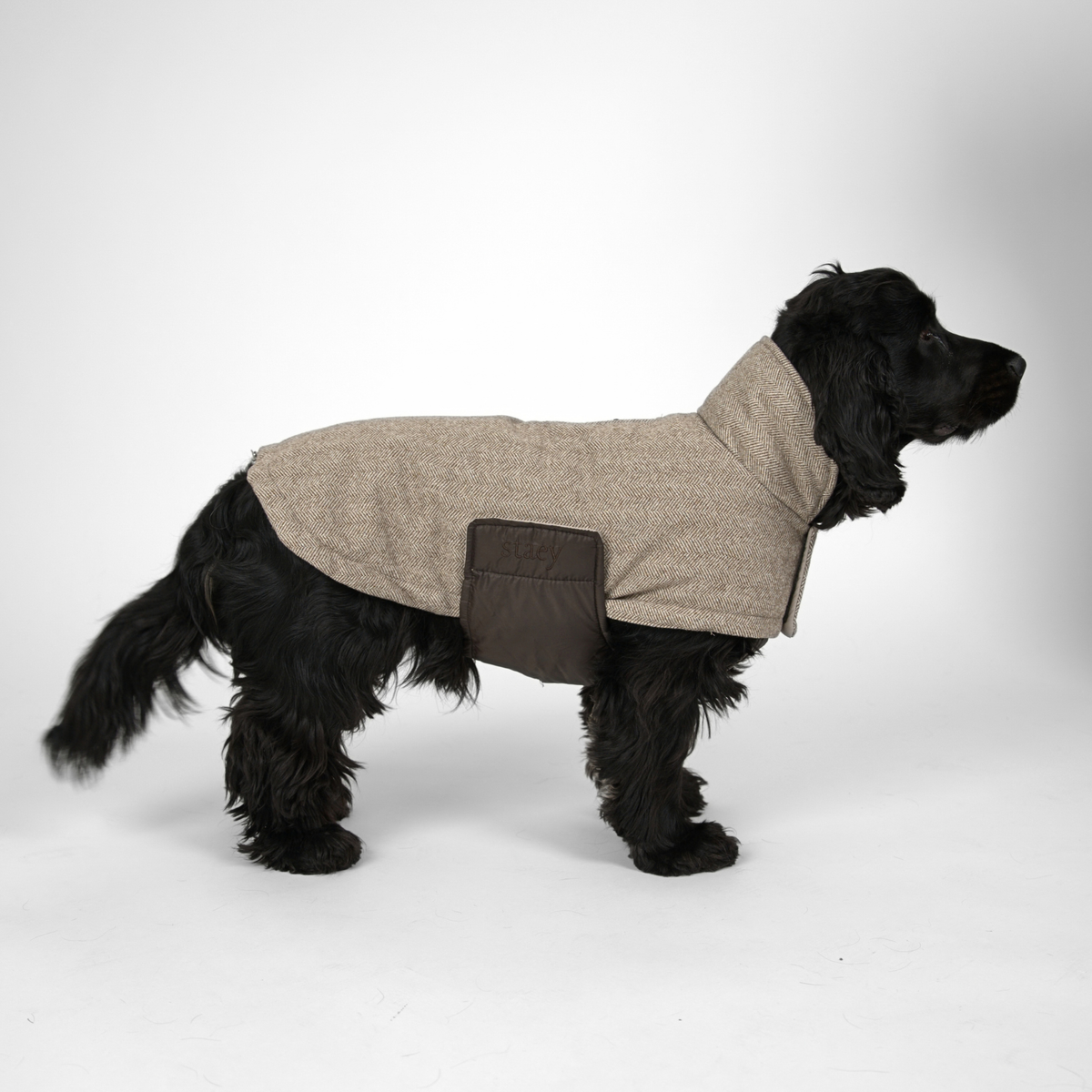 Nora hundkappa | Herringbone Mocca