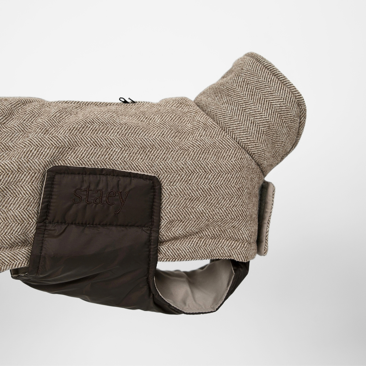 Nora hundkappa | Herringbone Mocca