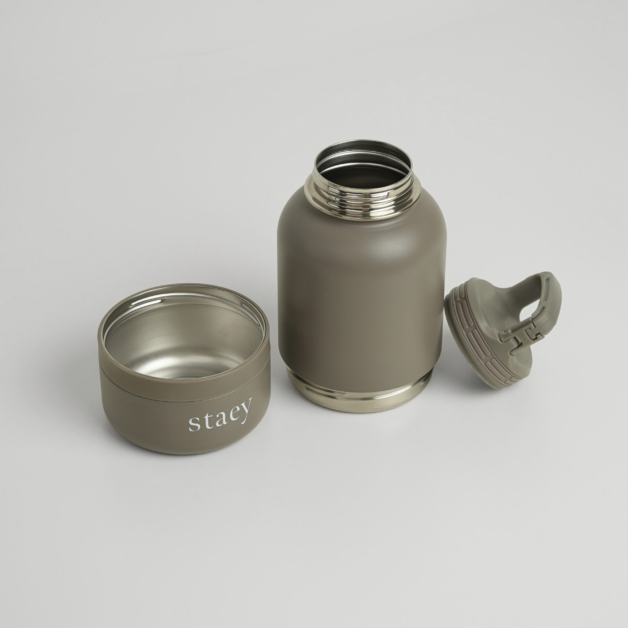 Noona 2-i-1 flaska med Skål | Rostfritt stål