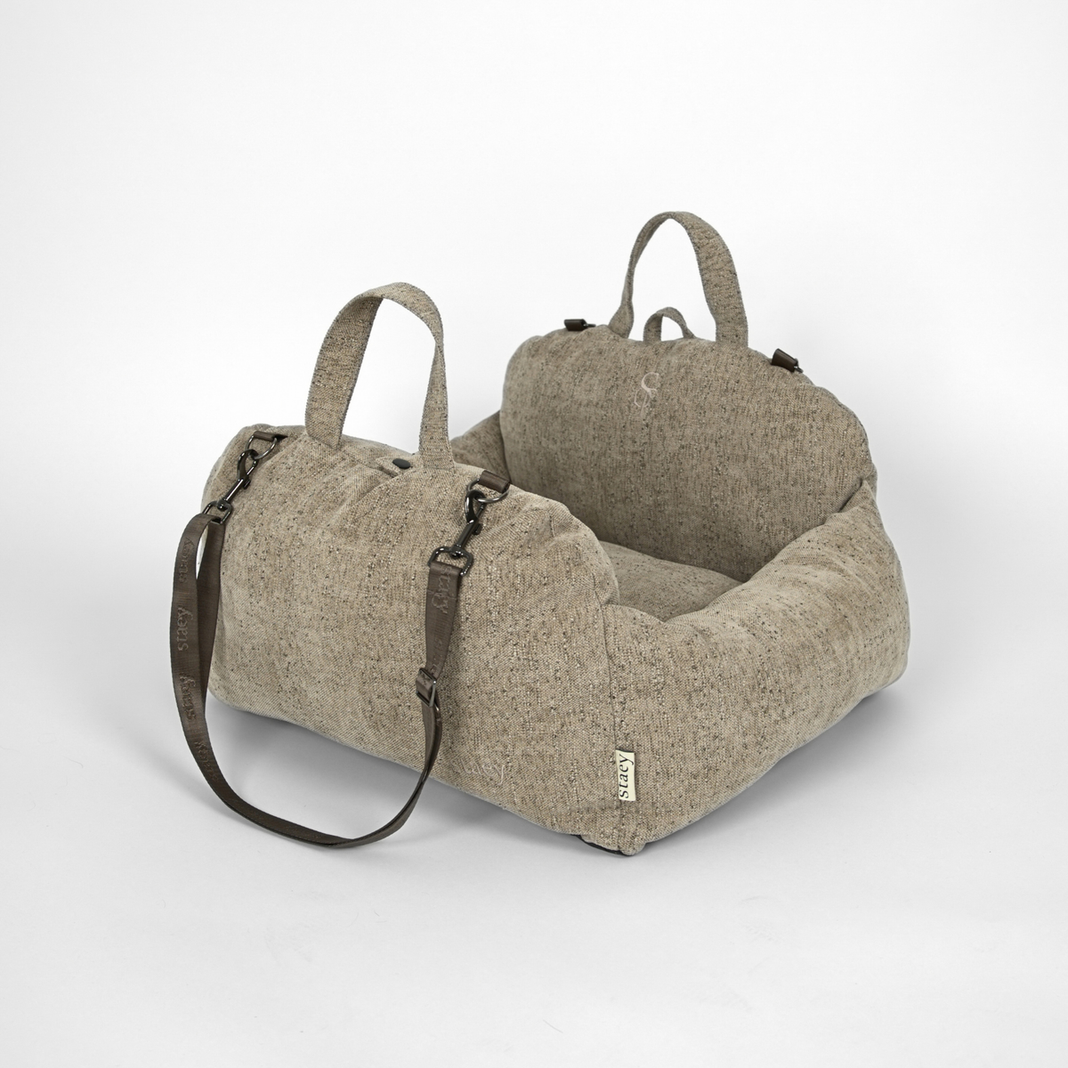 Tova 2-i-1 bilsäte för hund | Sand