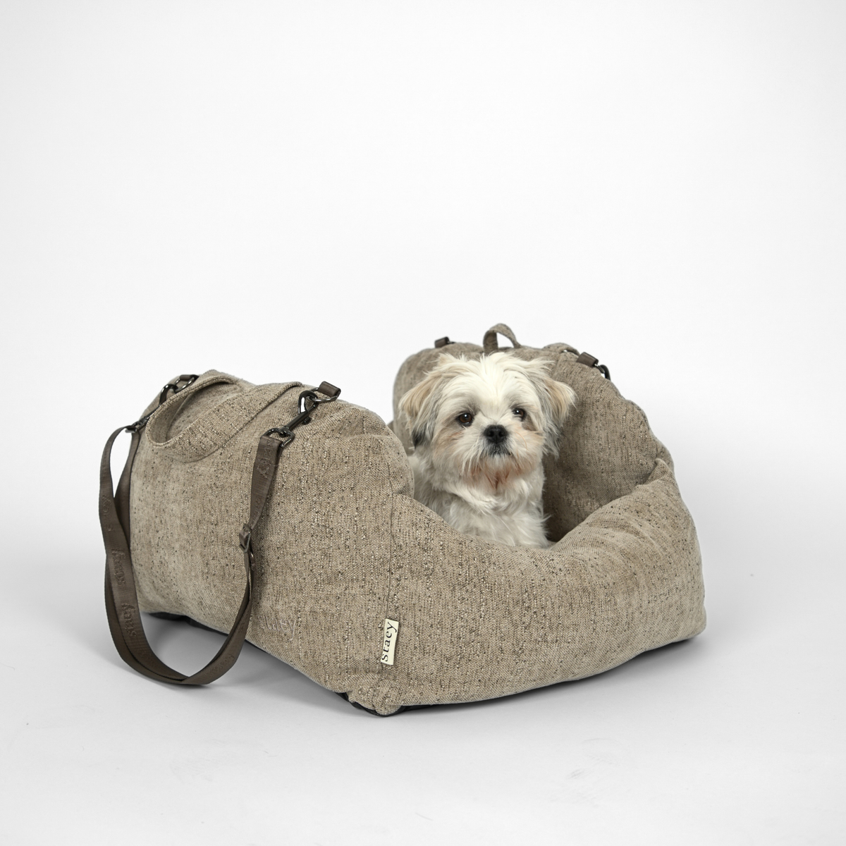 Tova 2-i-1 bilsäte för hund | Sand