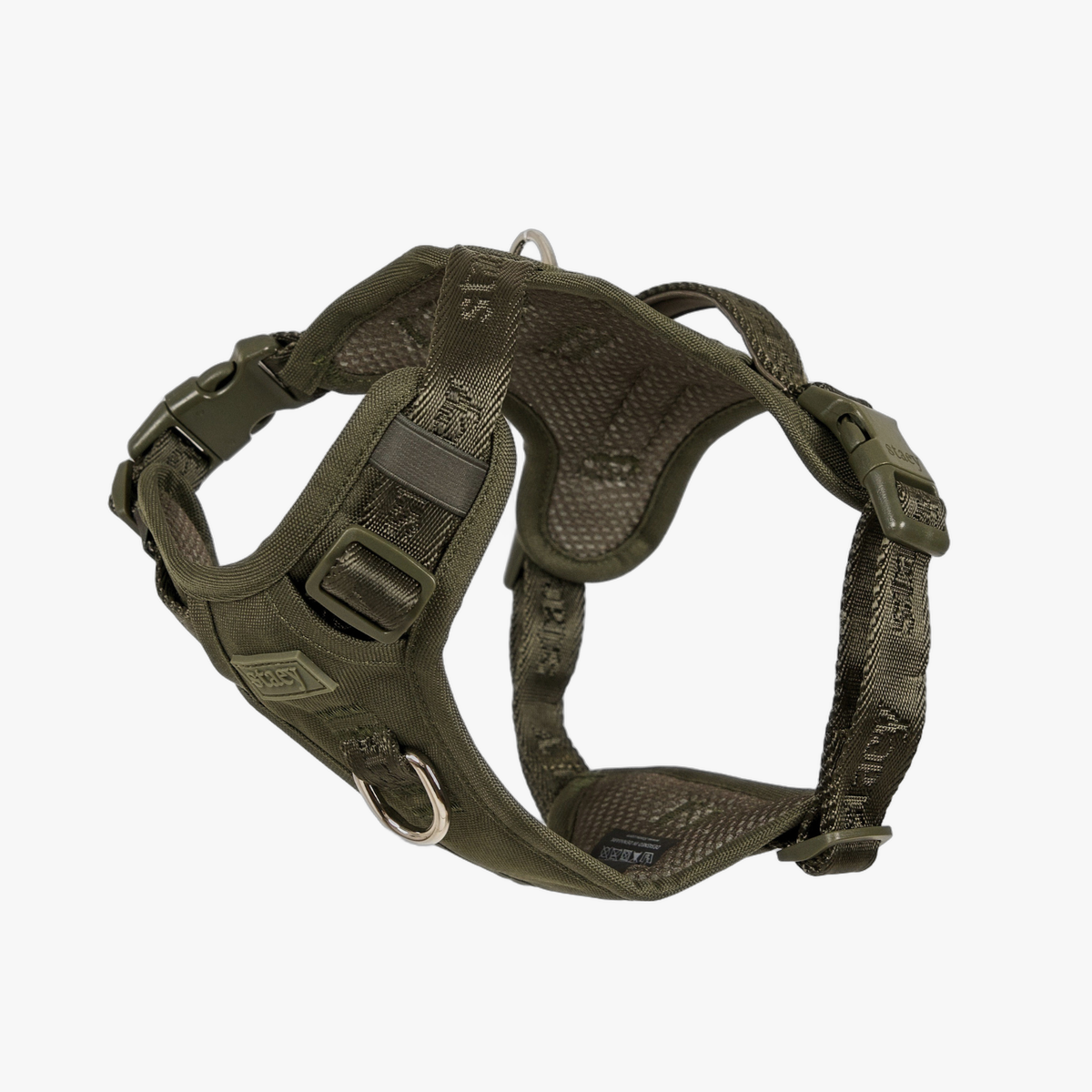 Elma Active Hundsele i moss green med vadderad bröstdel