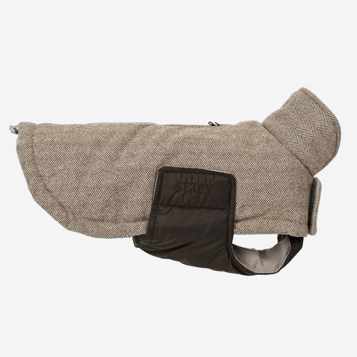 Nora hundkappa | Herringbone Mocca