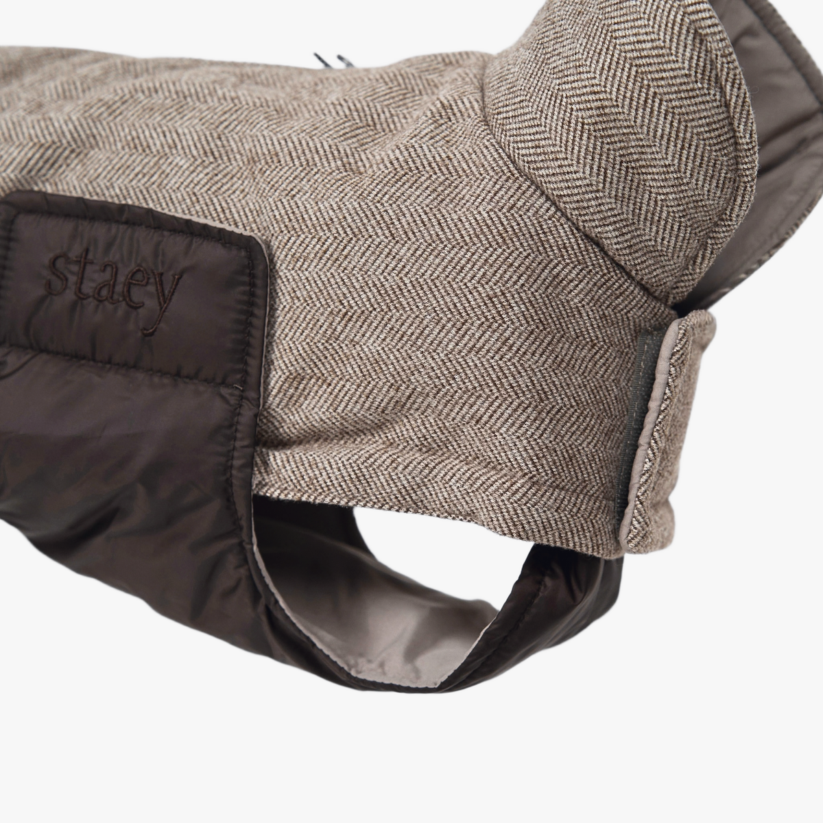Mira hundkappa | Herringbone Mocca