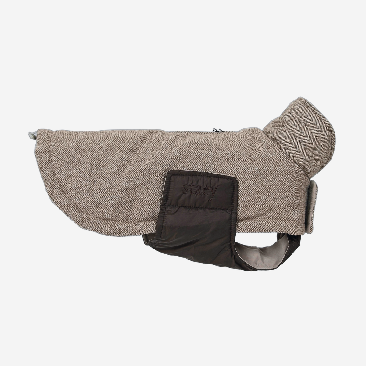 Nora hundkappa | Herringbone Mocca