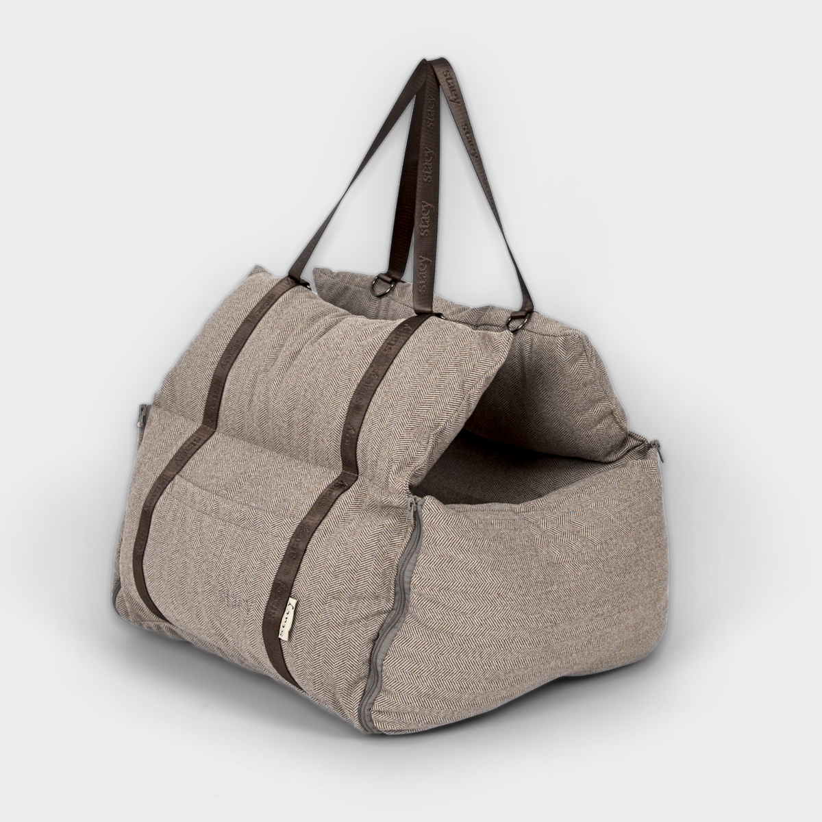 Thea 3-i-1 bilsäte för hund | Herringbone Mocca